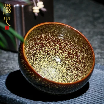|Zi сърце Су Tianpei златен мрамор строителен лампа керамична печка керамичен чай кунг-фу чай майстор на чаша лампа тэммоку